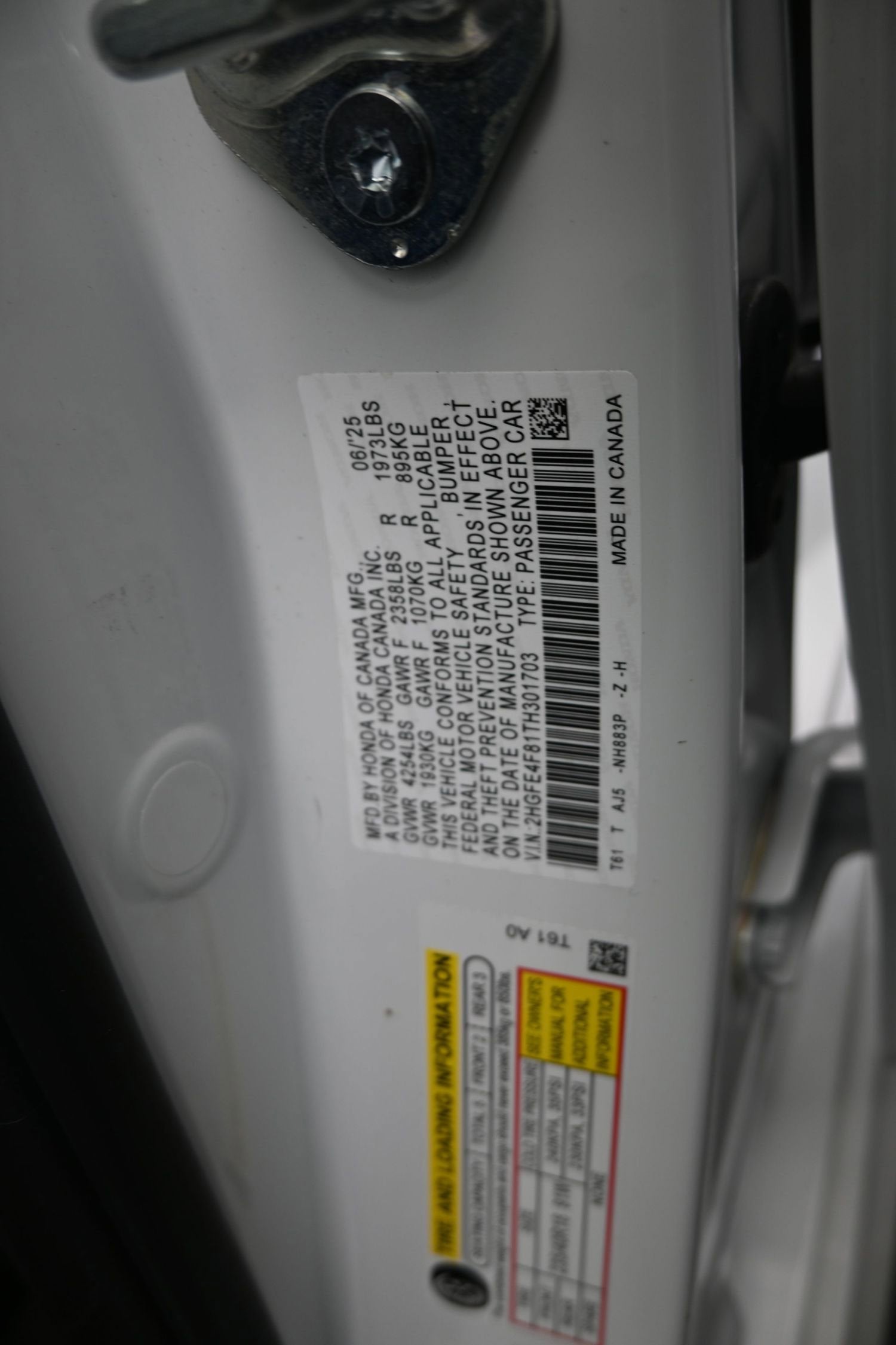 2026 Honda Civic Sedan Hybrid Sport Touring