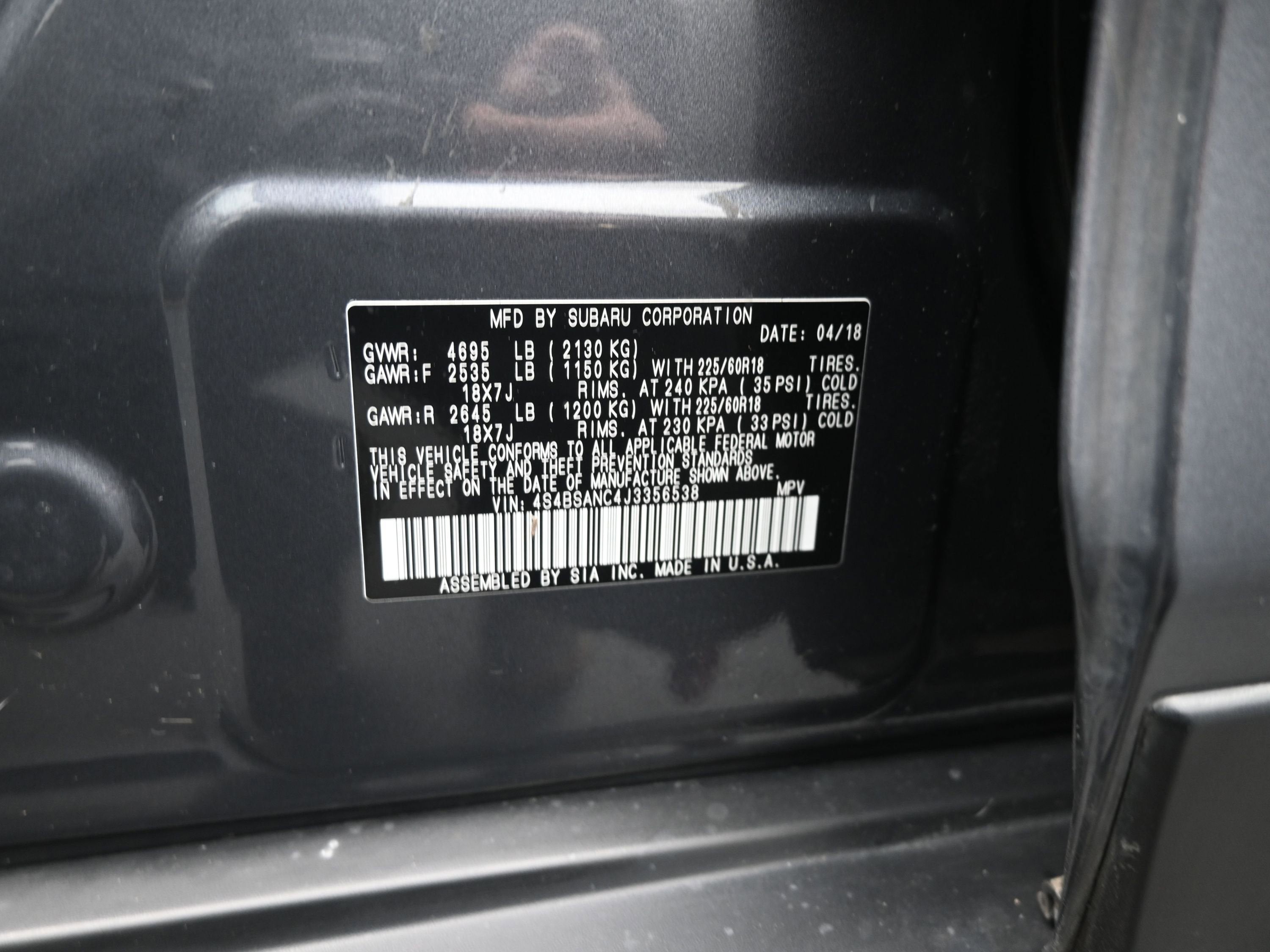 2018 Subaru Outback Limited