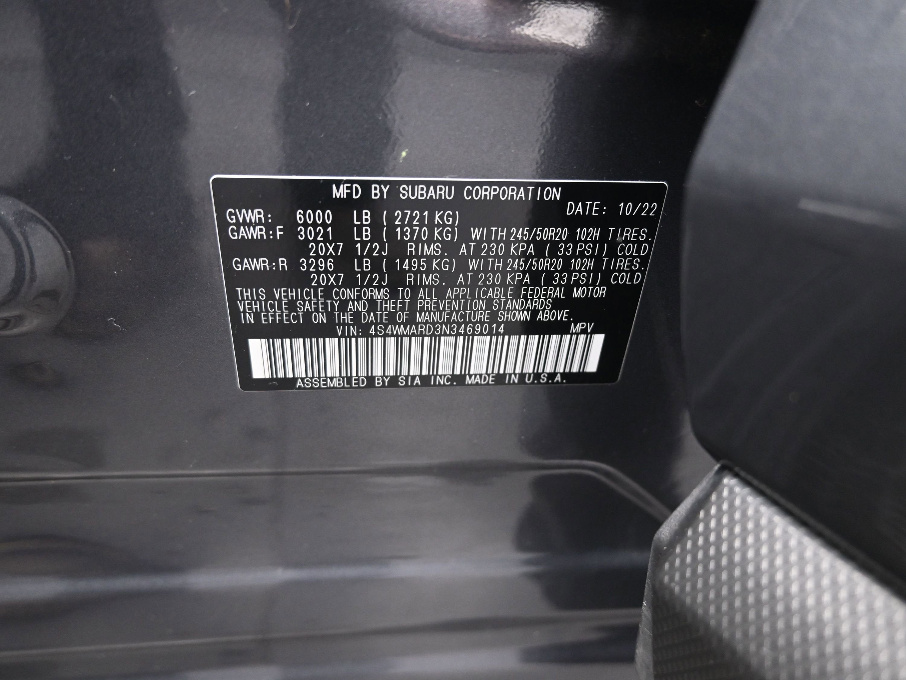 2022 Subaru Ascent Touring