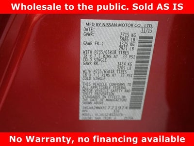 2015 Nissan Pathfinder SL