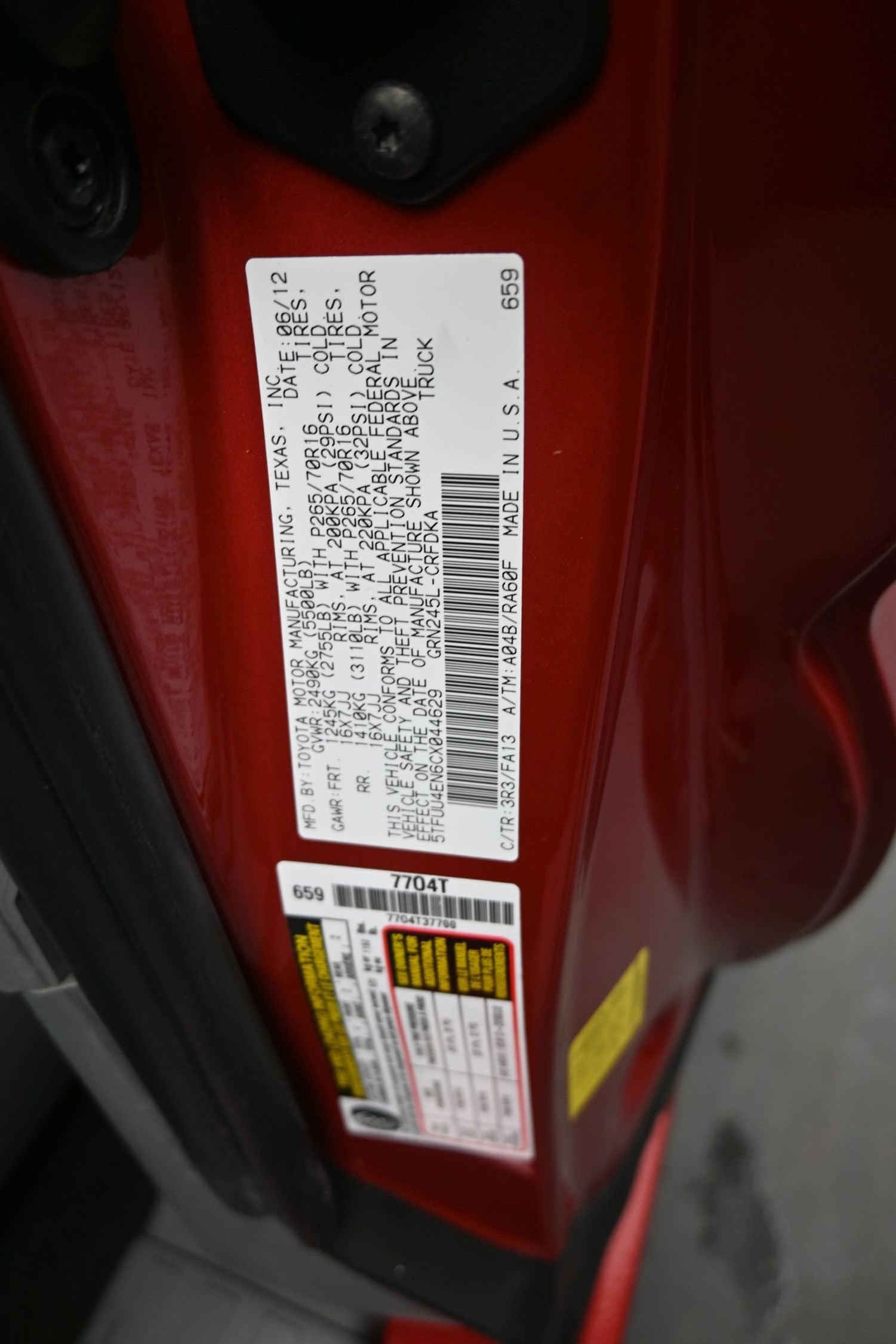 2012 Toyota Tacoma Base