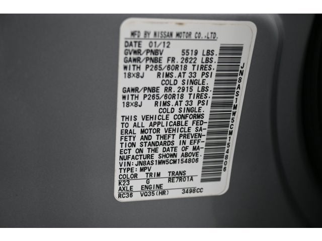 2012 INFINITI FX35 Base
