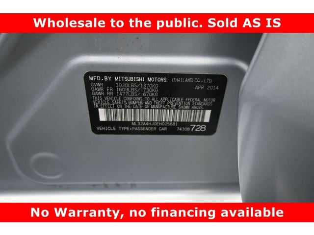 2014 Mitsubishi Mirage ES