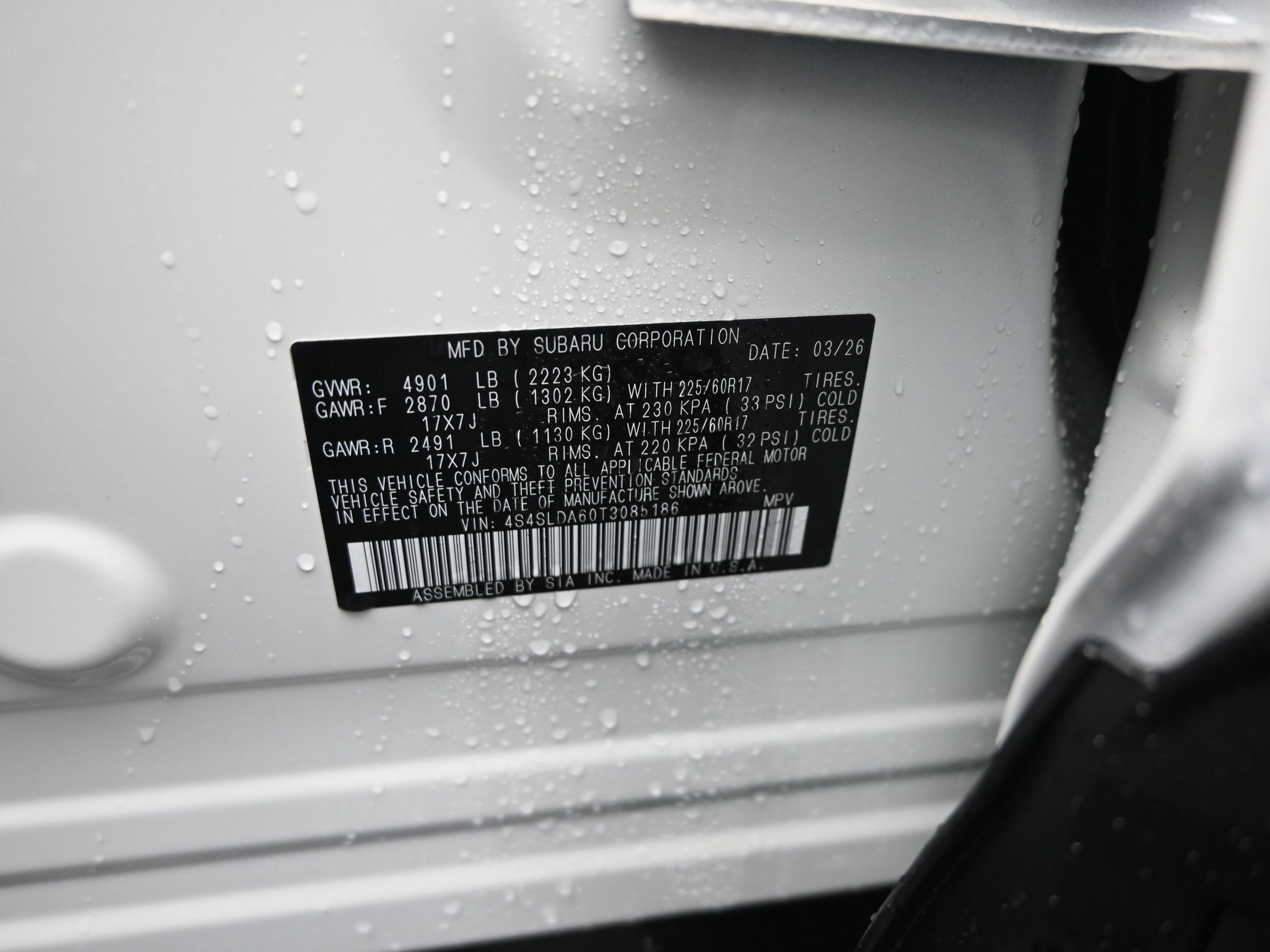 2026 Subaru FORESTER Standard Model