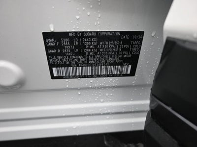 2026 Subaru FORESTER Limited Hybrid