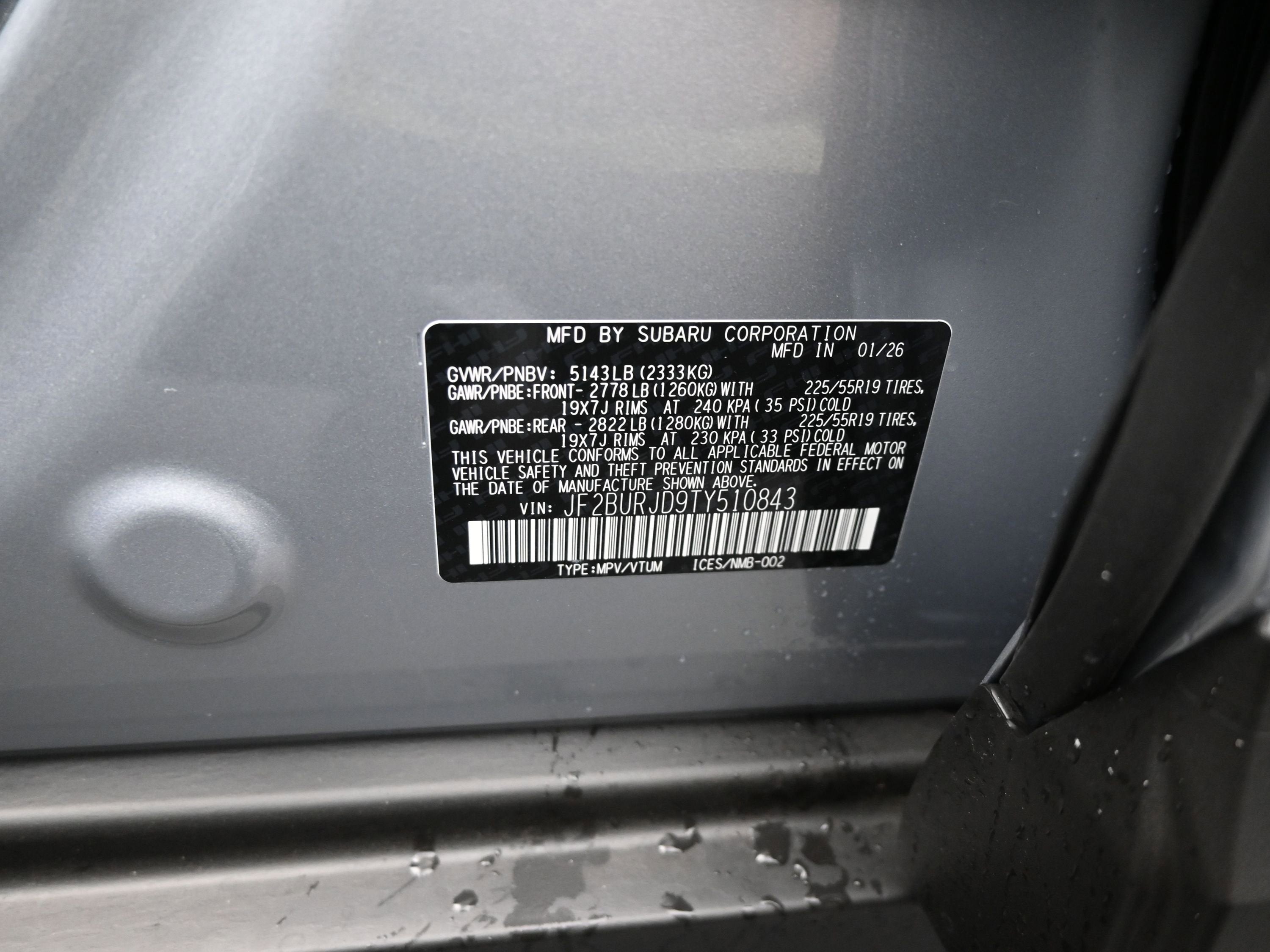 2026 Subaru OUTBACK Touring XT