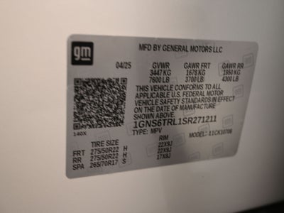 2025 Chevrolet Tahoe High Country