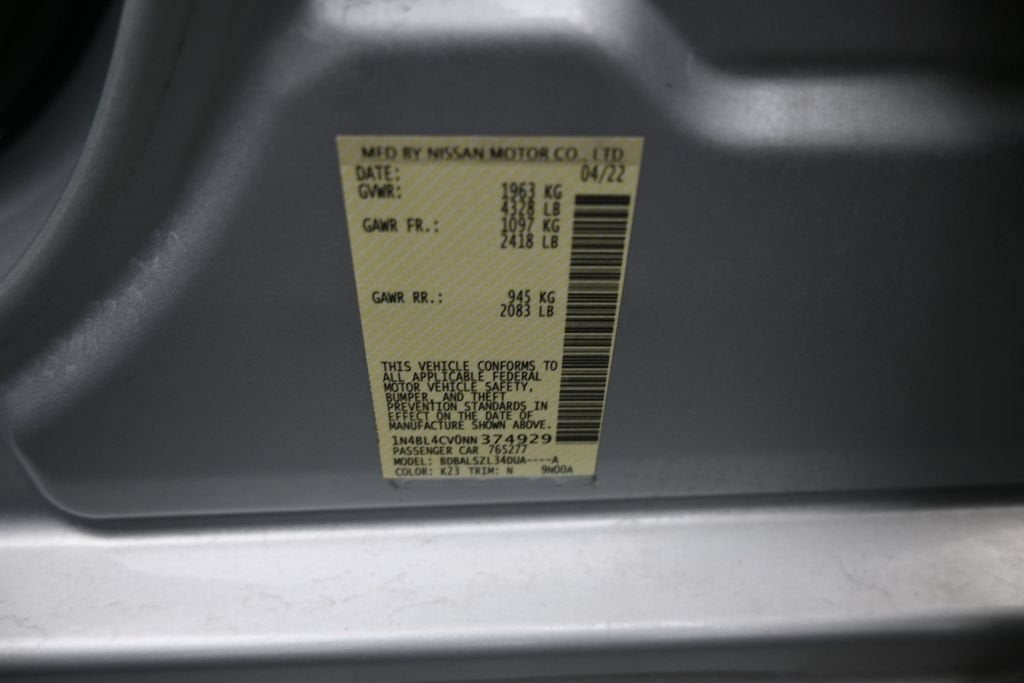 2022 Nissan Altima SR FWD