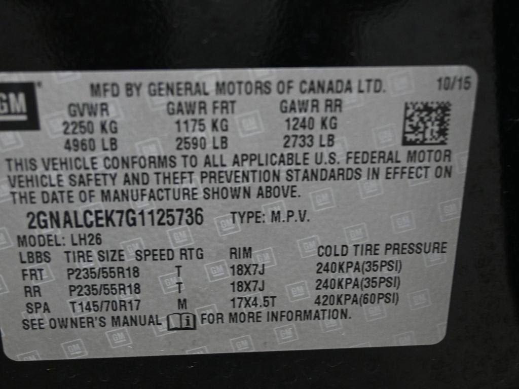 2016 Chevrolet Equinox LT