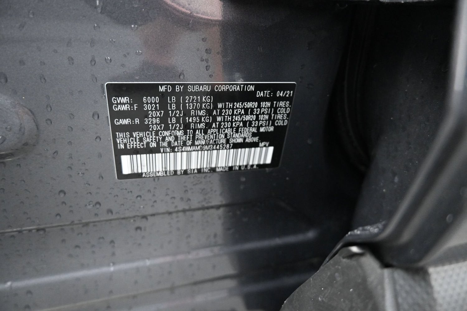 2021 Subaru Ascent Limited