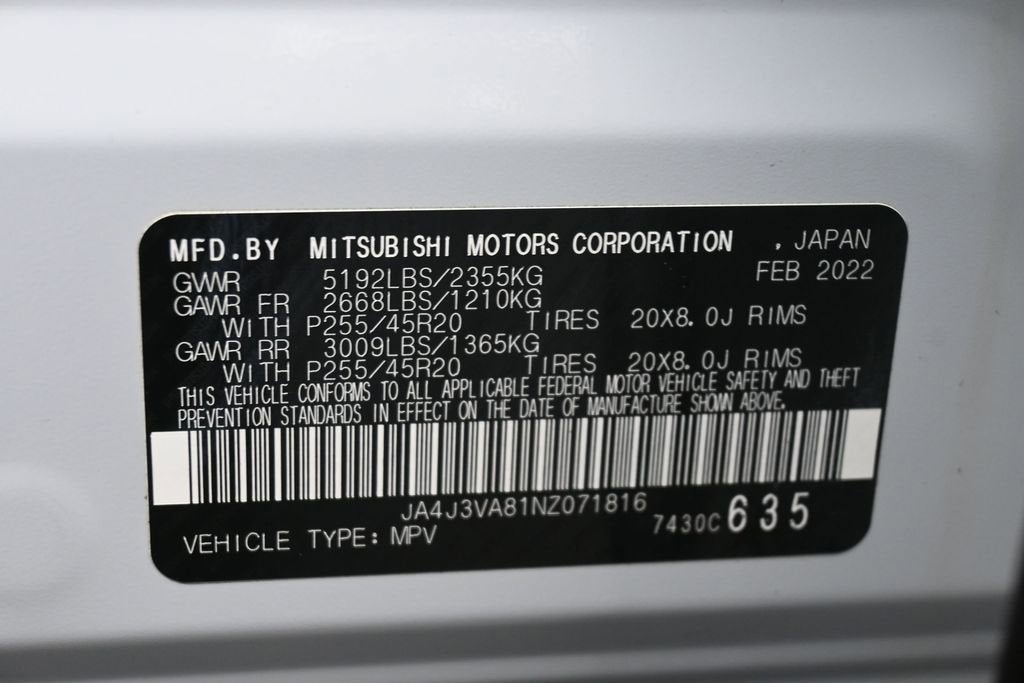 2022 Mitsubishi Outlander SEL 2.5 2WD