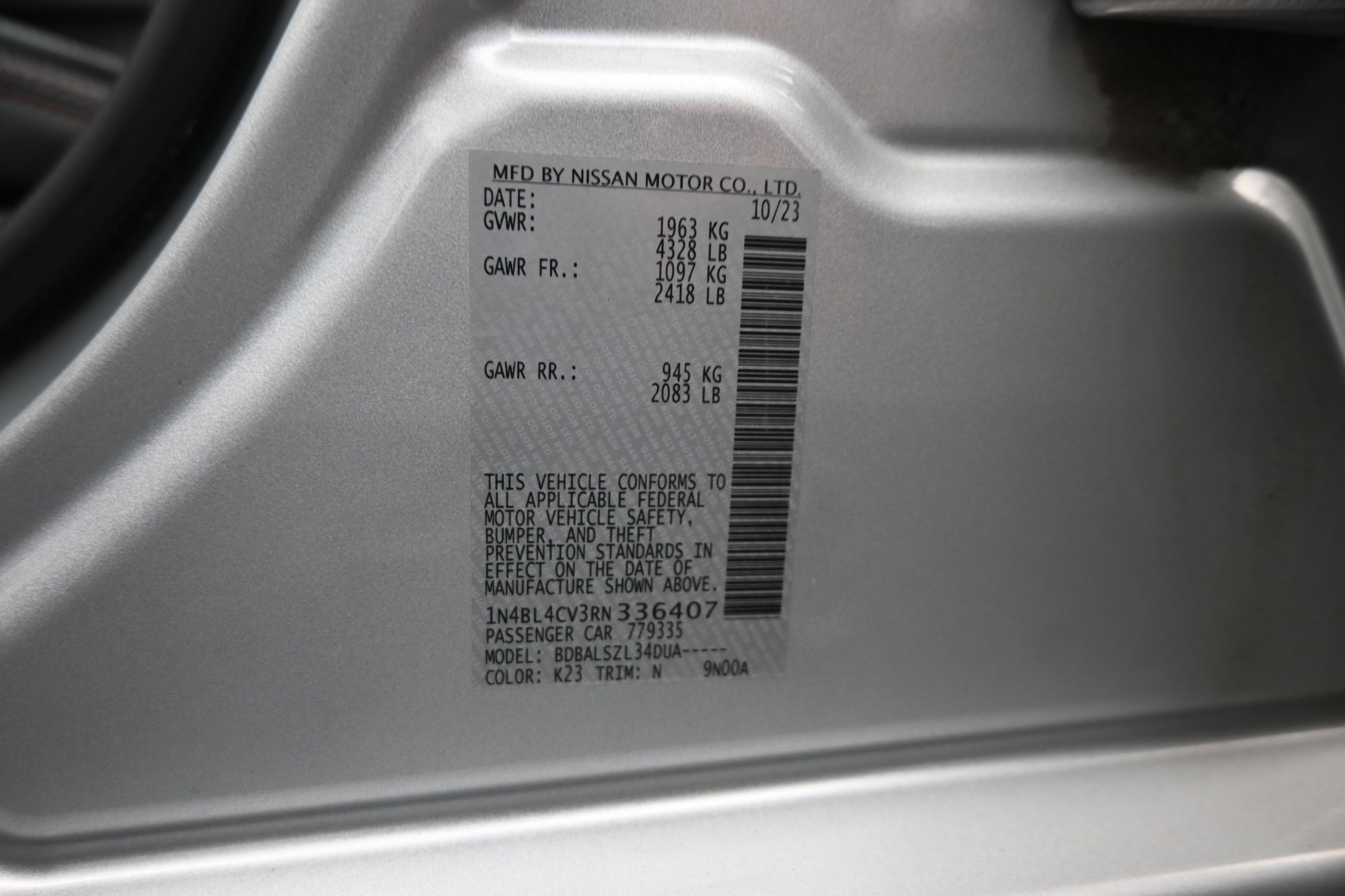 2024 Nissan ALTIMA SR