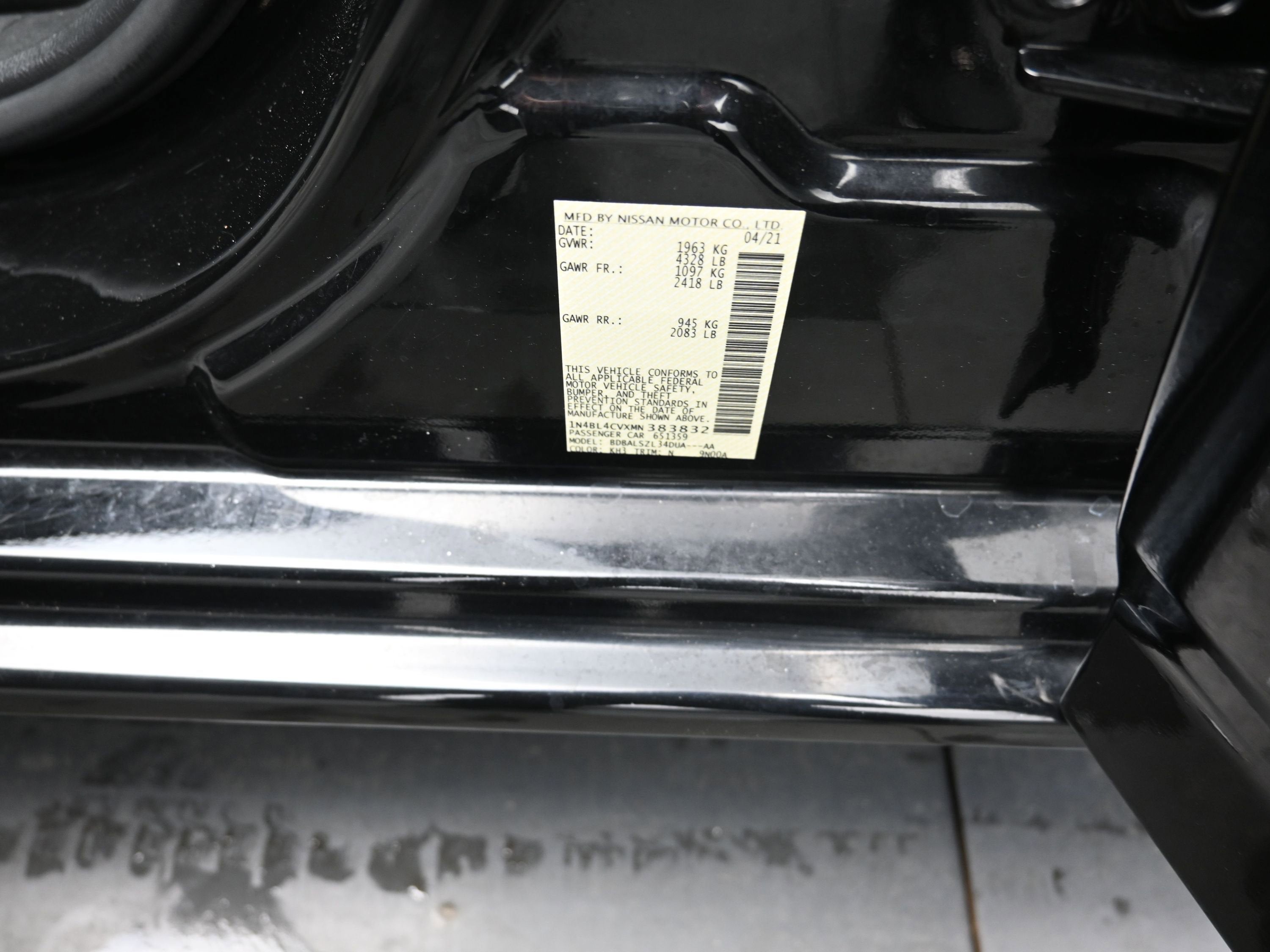 2021 Nissan Altima 2.5 SR