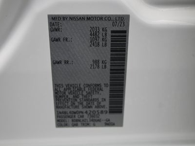 2023 Nissan Altima 2.5 SV