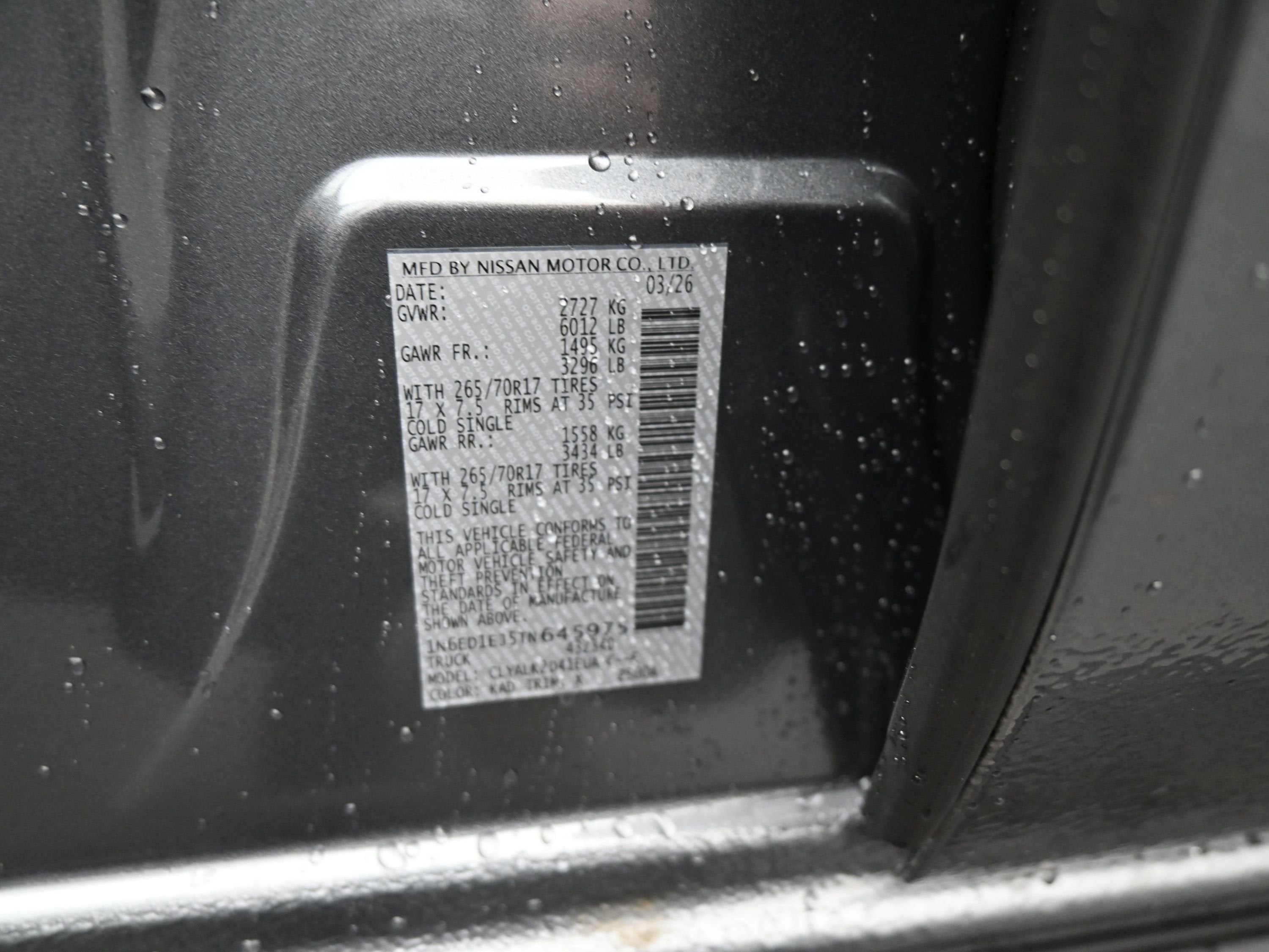 2026 Nissan FRONTIER PRO-X