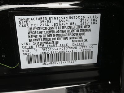 2025 Nissan SENTRA S