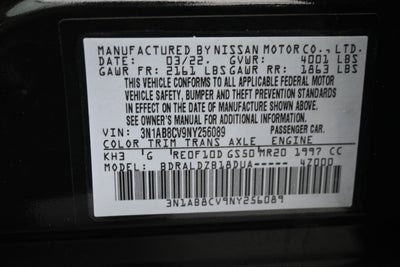 2022 Nissan Sentra SV