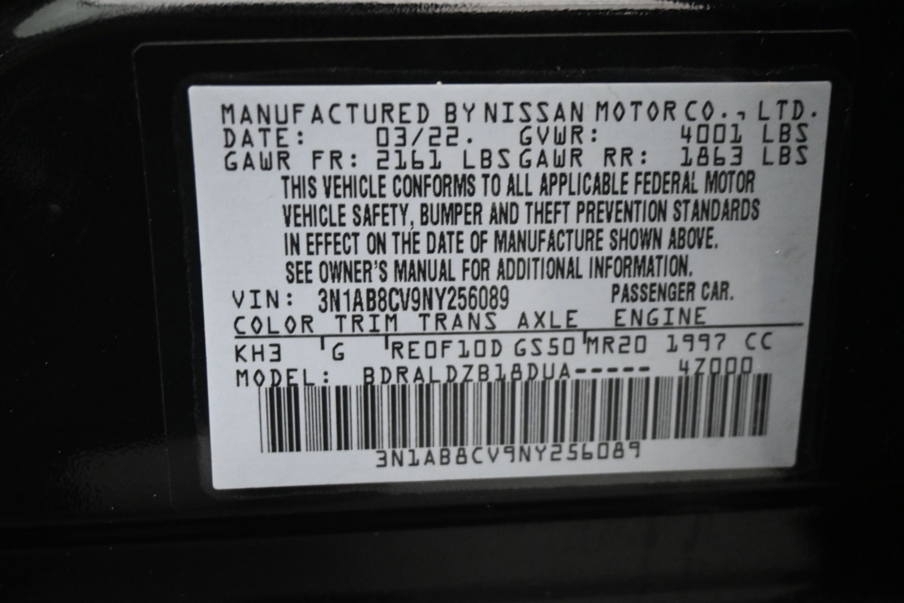2022 Nissan Sentra SV