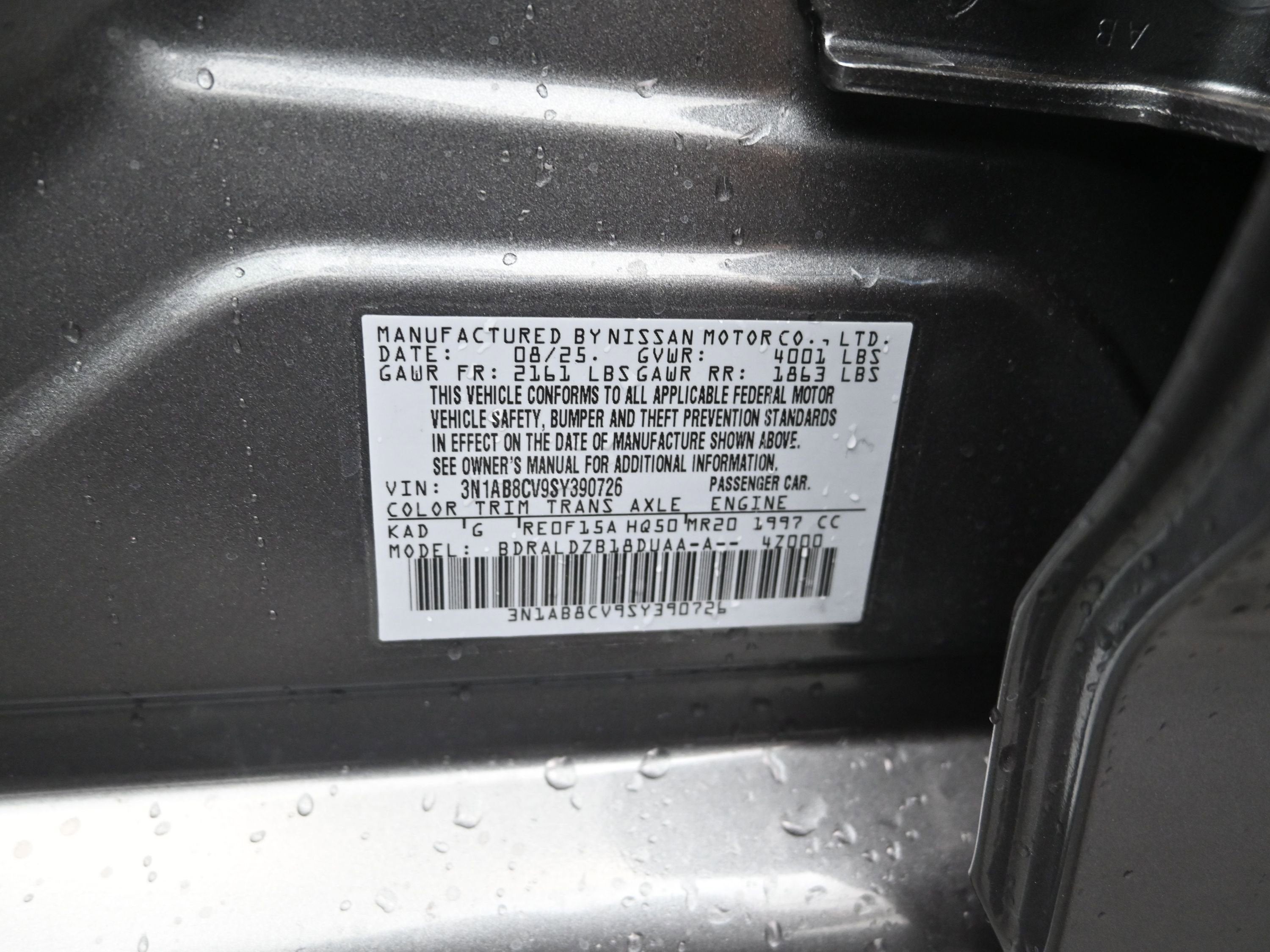 2025 Nissan SENTRA SV