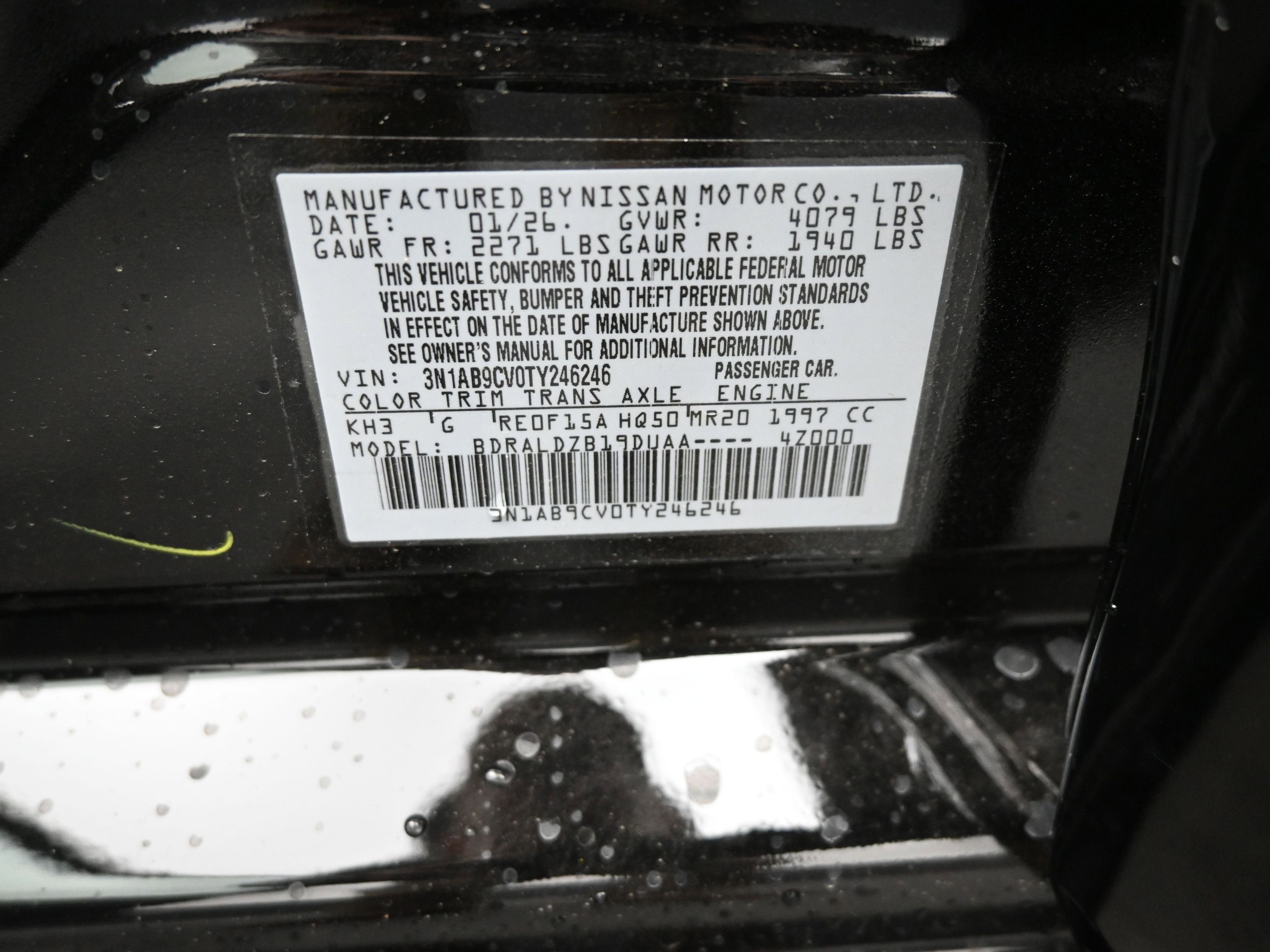 2026 Nissan SENTRA SV