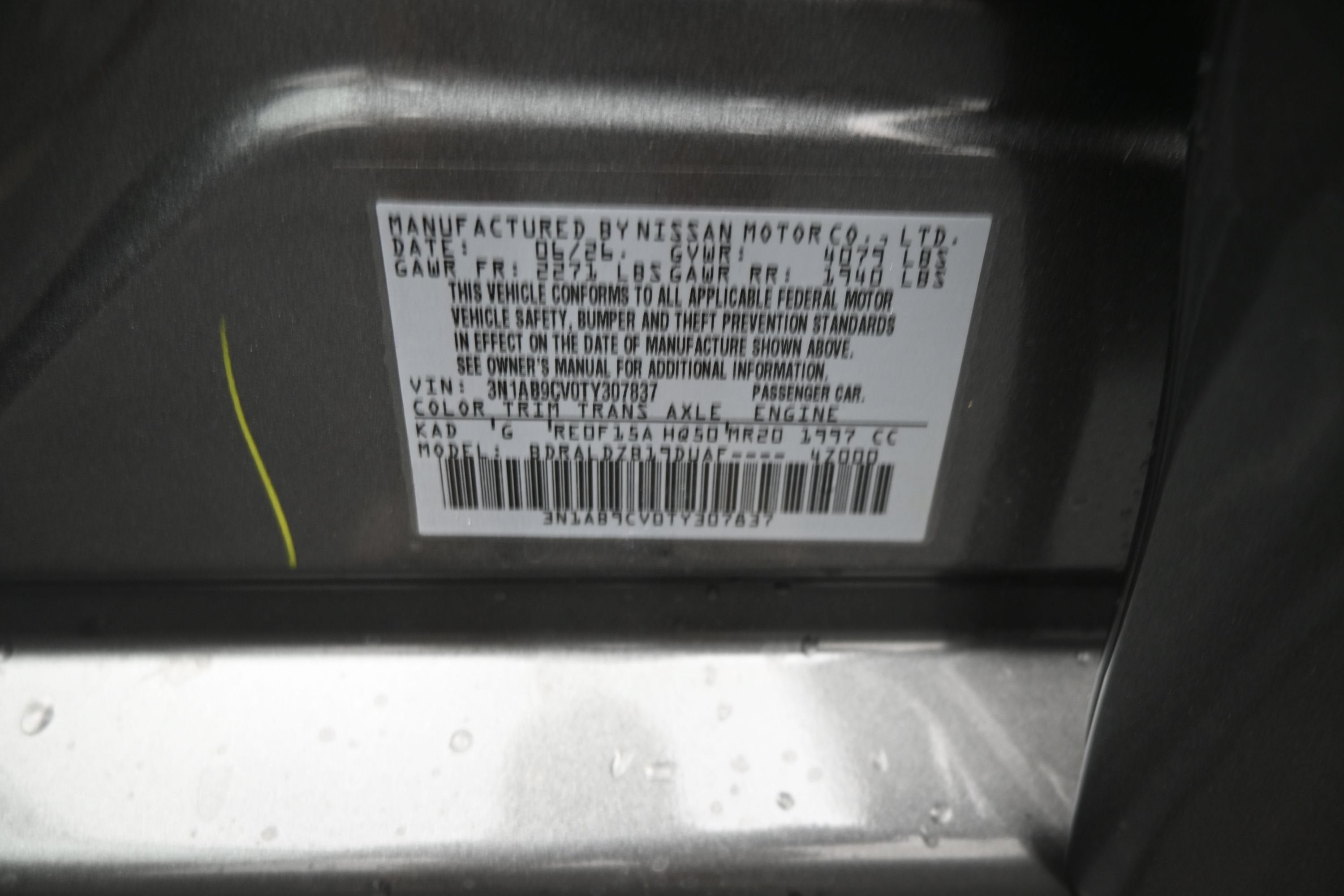 2026 Nissan SENTRA SV