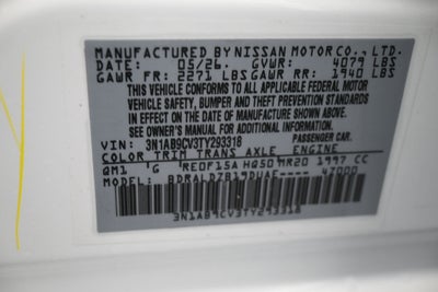 2026 Nissan SENTRA SV