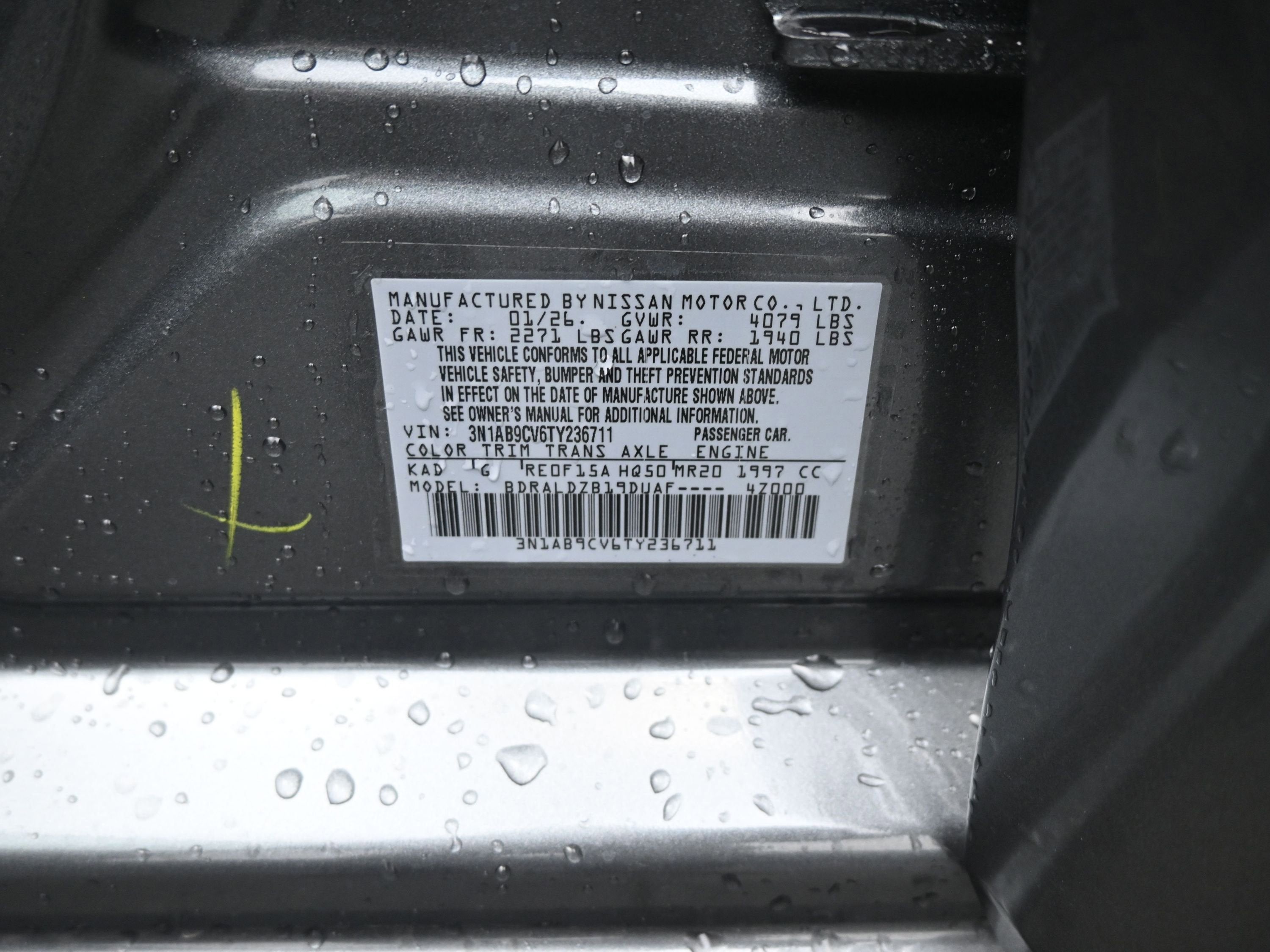 2026 Nissan SENTRA SV