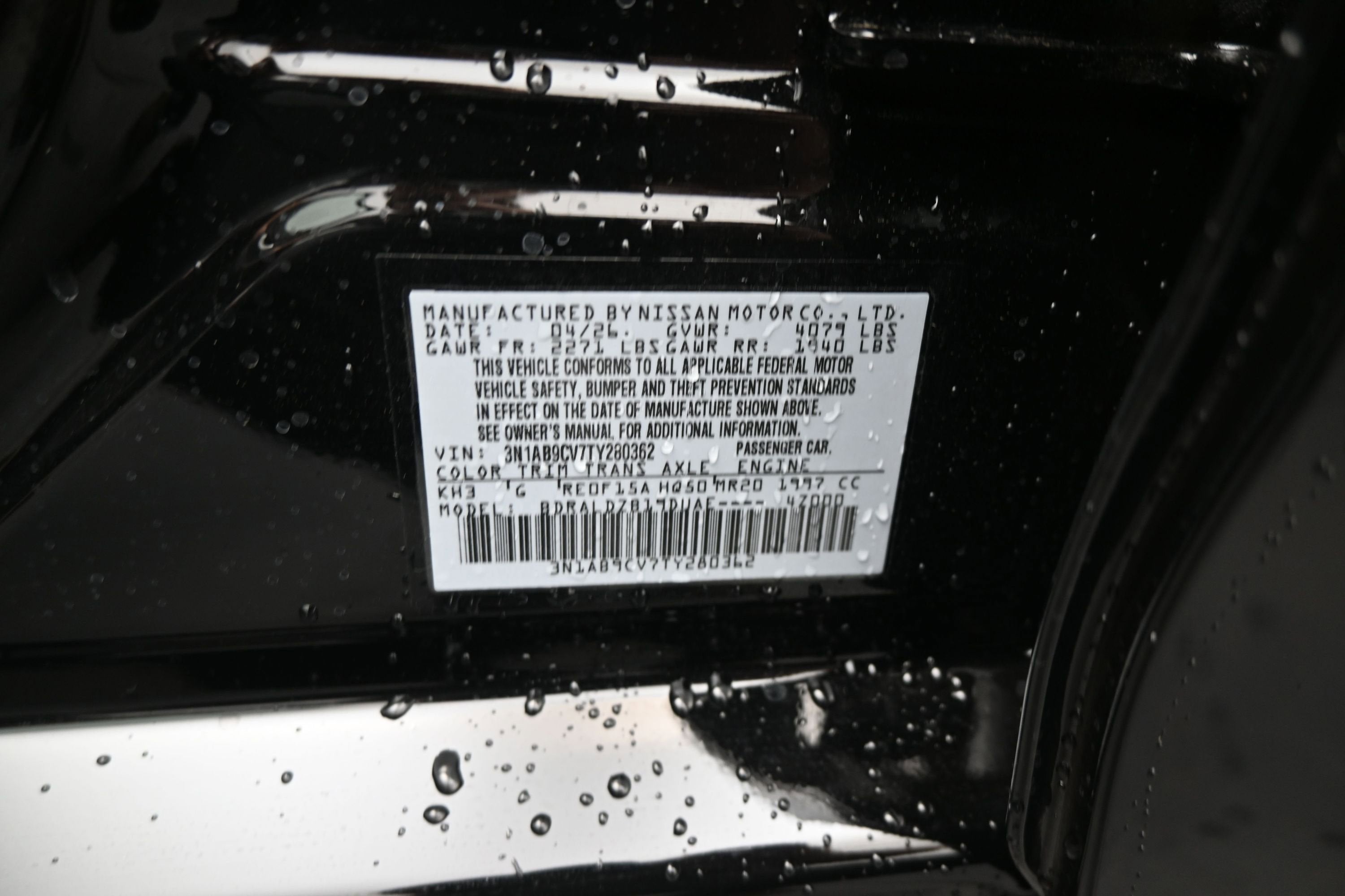 2026 Nissan SENTRA SV