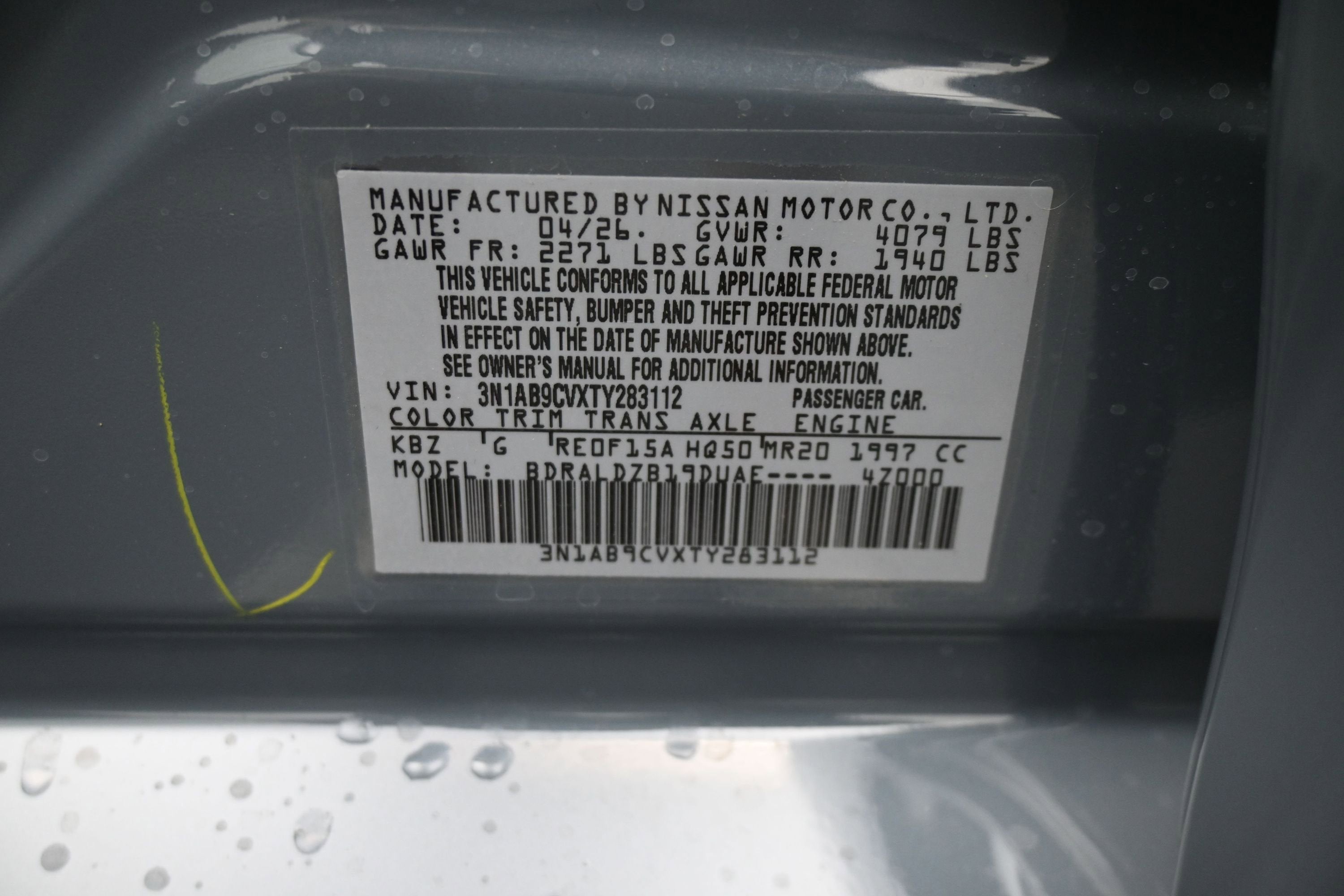 2026 Nissan SENTRA SV