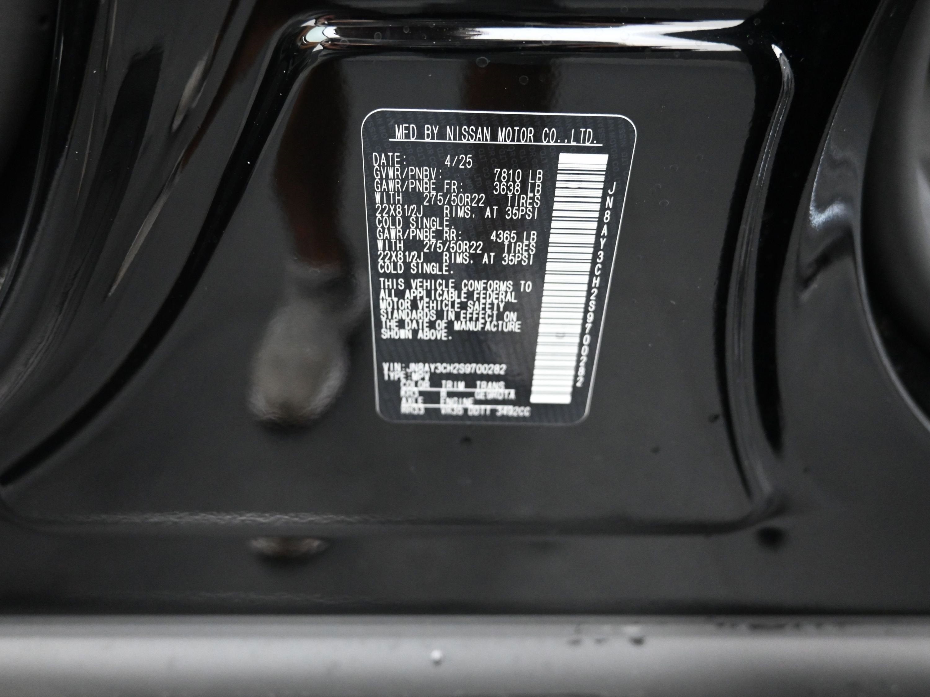 2025 Nissan ARMADA Platinum Reserve