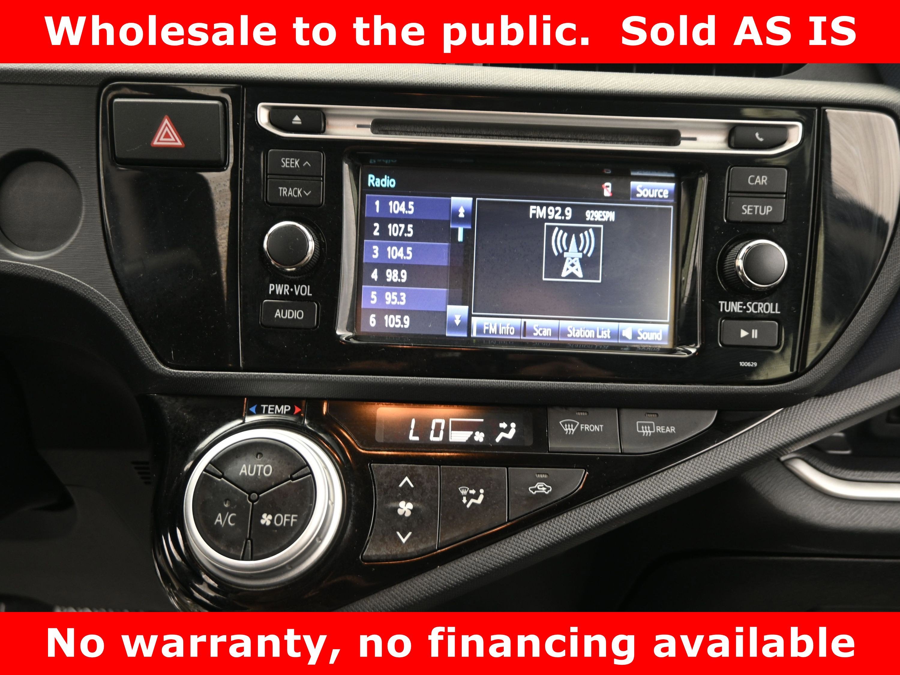 2017 Toyota Prius c Two